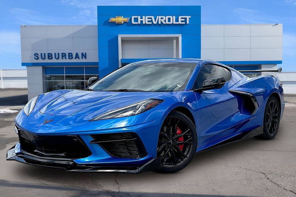 Riptide Blue 2025 Chevrolet Corvette Stingray 2LT Coupe RWD Coupe Rear-Wheel Drive 8-Speed Dual Clutch