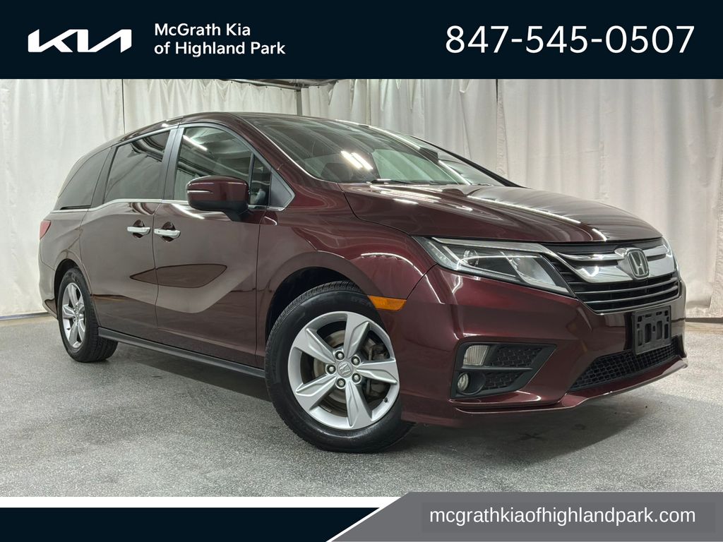 Red (Deep Scarlet Pearl) 2019 Honda Odyssey Minivan Front-Wheel Drive 9-Speed Automatic