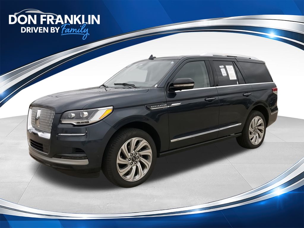 Blue Metallic 2024 Lincoln Navigator SUV / Crossover Four-Wheel Drive Automatic