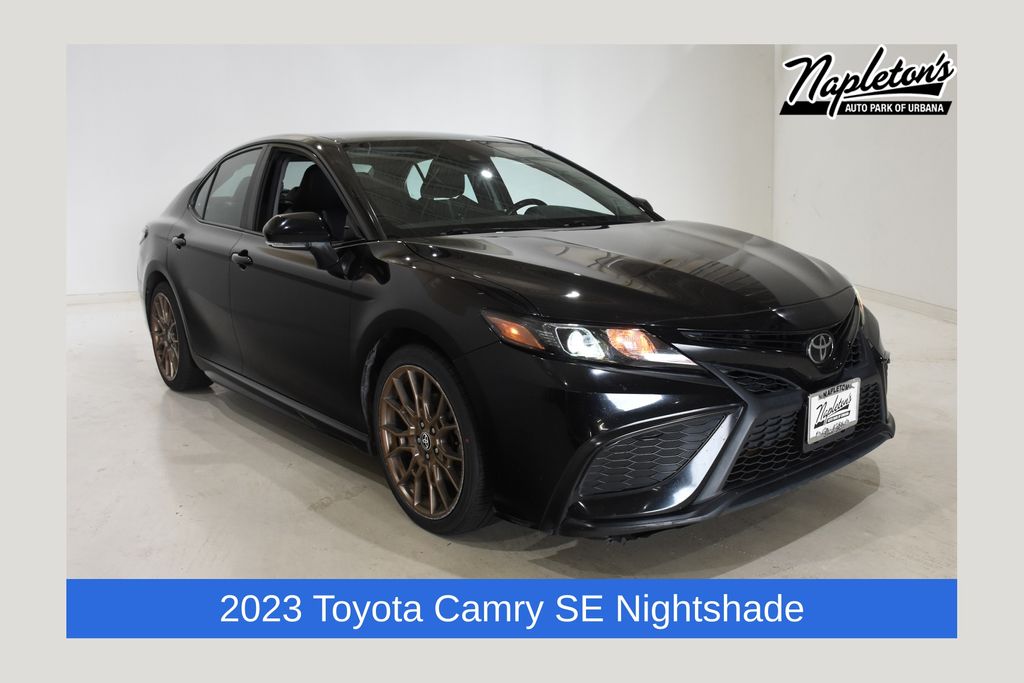 Midnight Black Metallic 2023 Toyota Camry Sedan Front-Wheel Drive 8-Speed Automatic