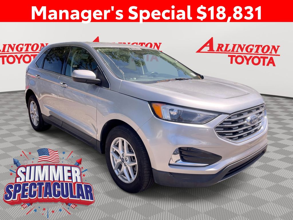 Iconic Silver Metallic 2022 Ford Edge SUV / Crossover All-Wheel Drive 8-Speed Automatic