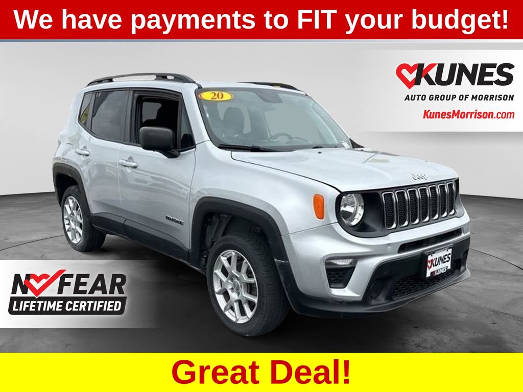 Glacier Metallic Clearcoat 2020 Jeep Renegade SUV / Crossover Four-Wheel Drive 9-Speed Automatic
