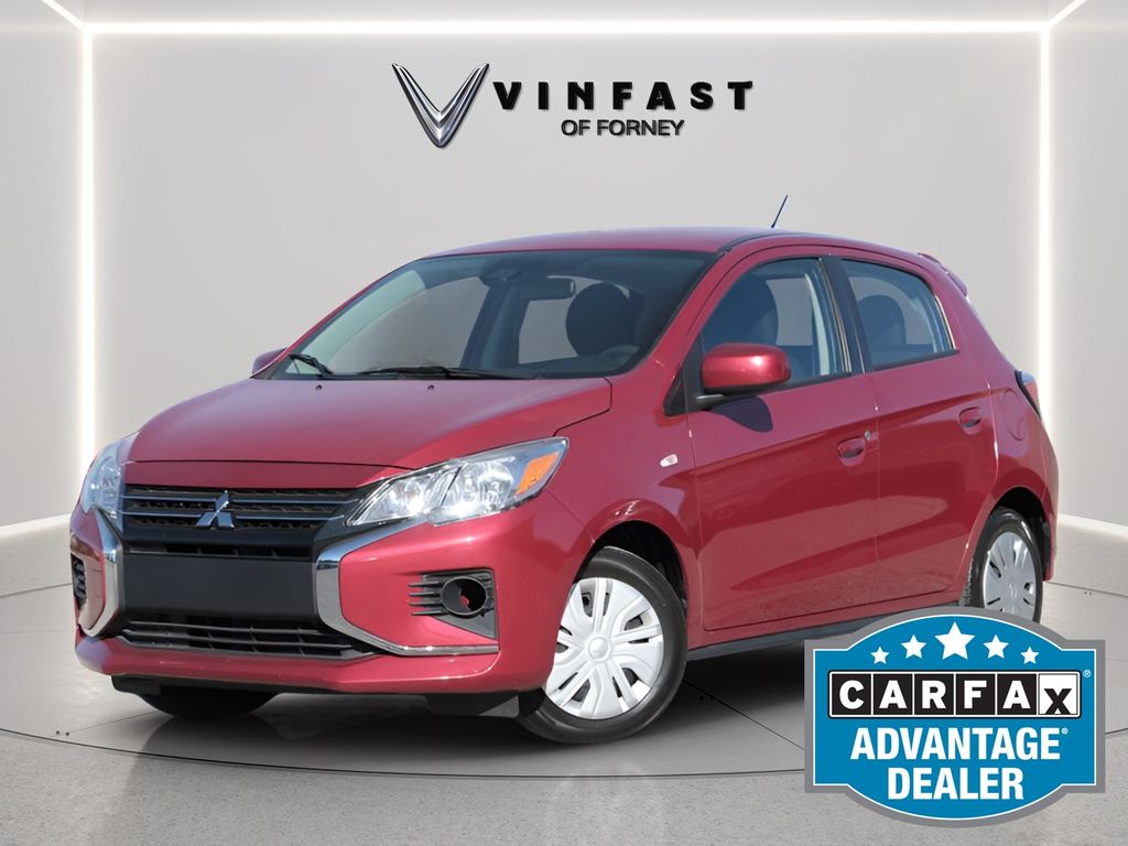 Infrared 2024 Mitsubishi Mirage ES FWD Hatchback Front-Wheel Drive Continuously Variable Transmission