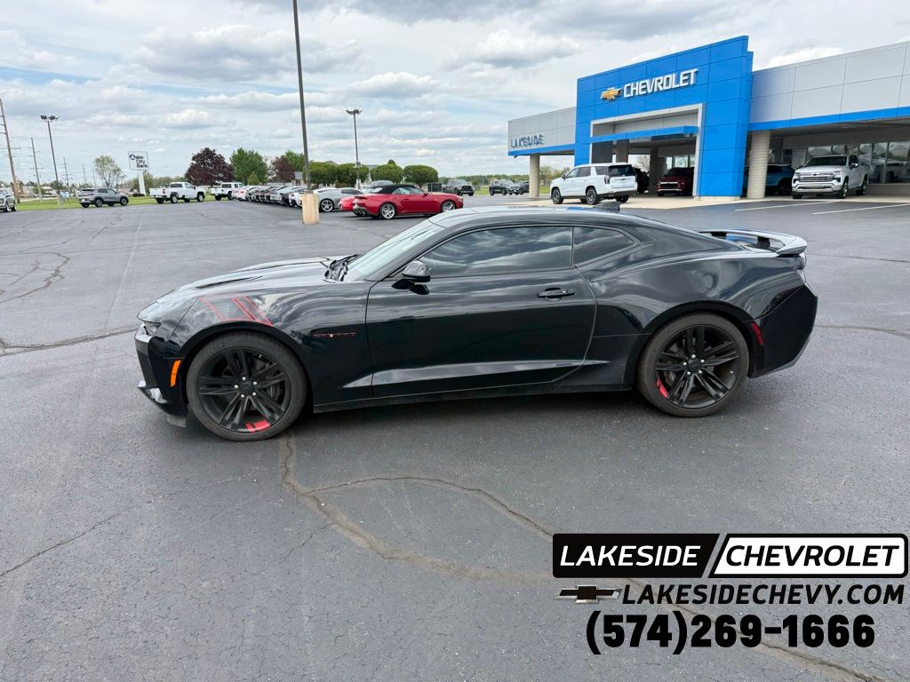 Black 2018 Chevrolet Camaro 2SS Coupe RWD Coupe Rear-Wheel Drive