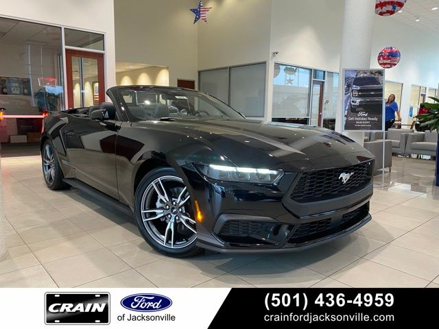 Shadow Black 2025 Ford Mustang Convertible Rear-Wheel Drive Automatic