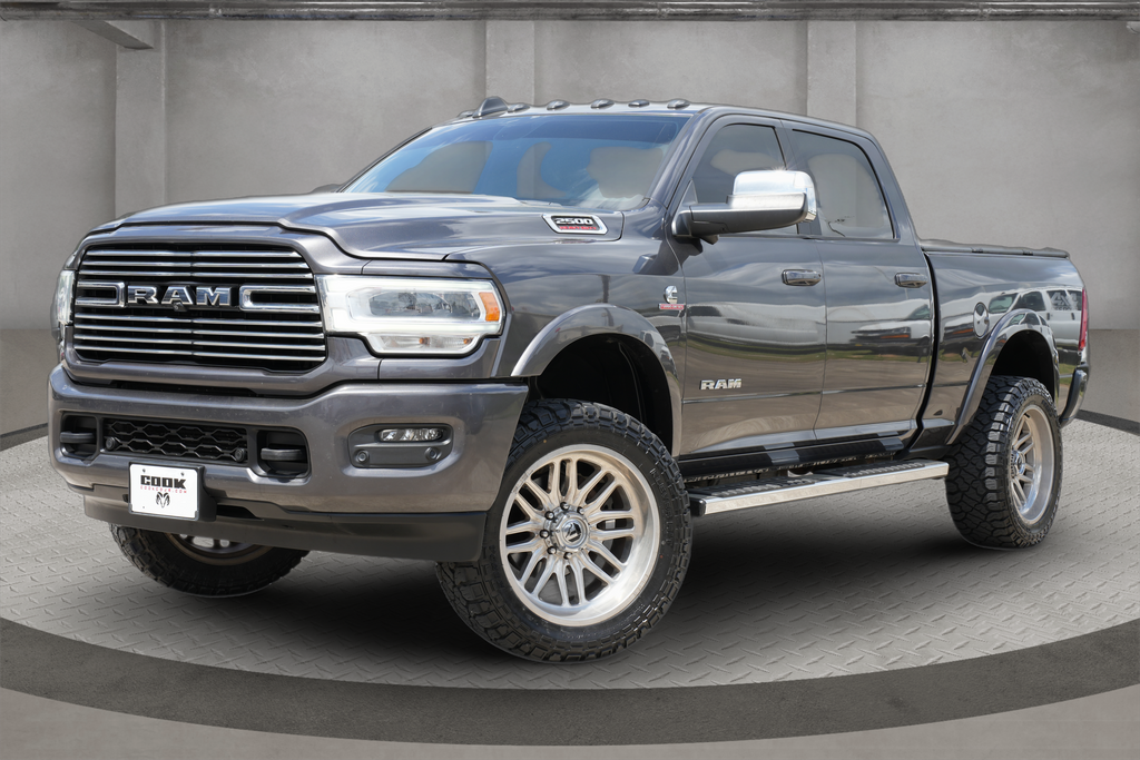 Gray (Granite Crystal Metallic Clearcoat) 2021 RAM 2500 Laramie Crew Cab 4WD Pickup Truck Four-Wheel Drive 6-Speed Automatic