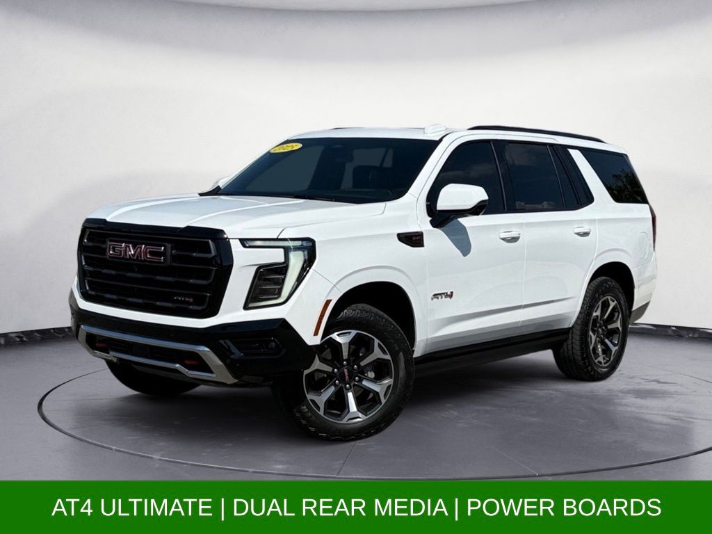 Summit White 2025 GMC Yukon SUV / Crossover Four-Wheel Drive 