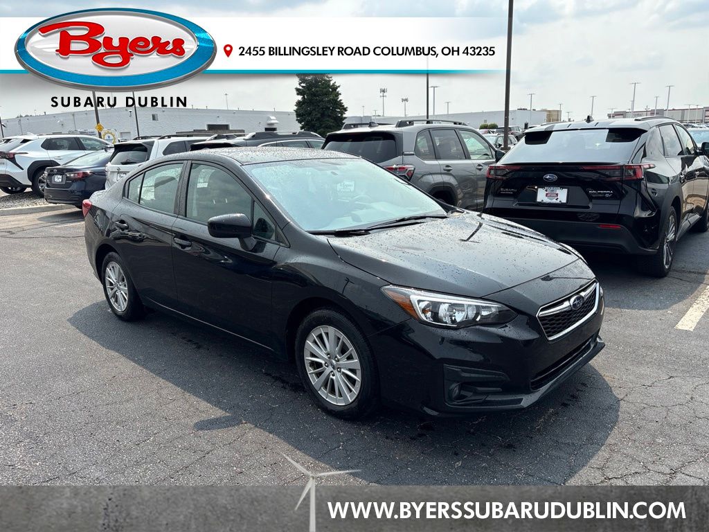 Crystal Black Silica 2018 Subaru Impreza Sedan All-Wheel Drive Continuously Variable Transmission