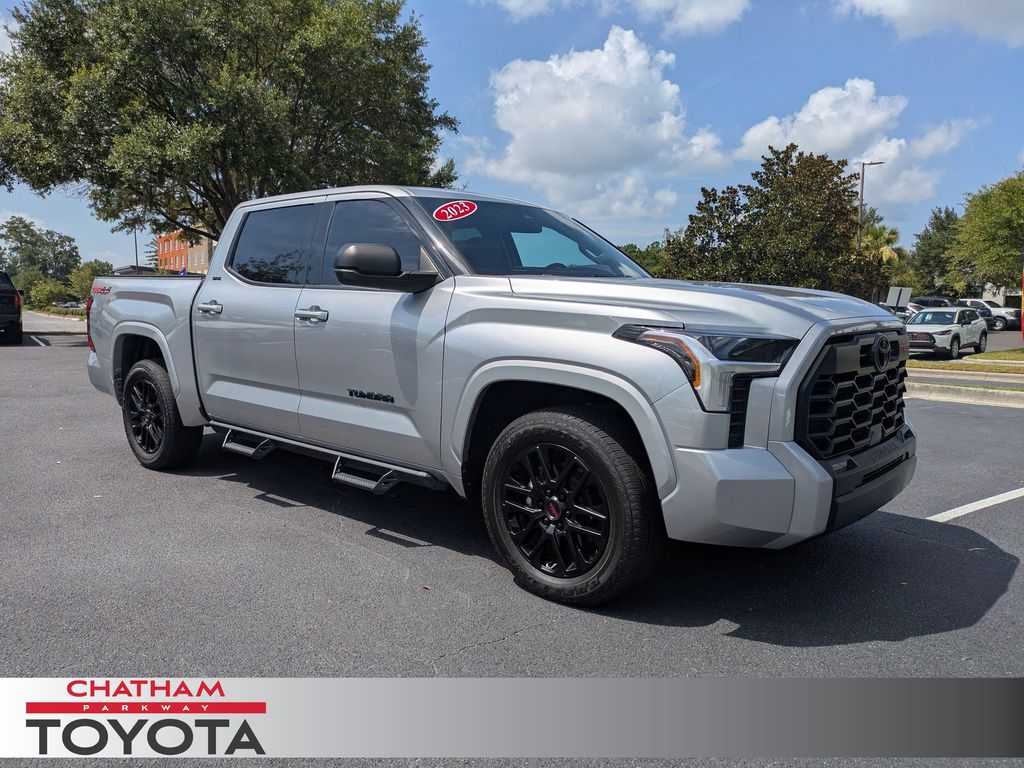 Celestial Silver Metallic 2023 Toyota Tundra Pickup Truck Four-Wheel Drive Automatic