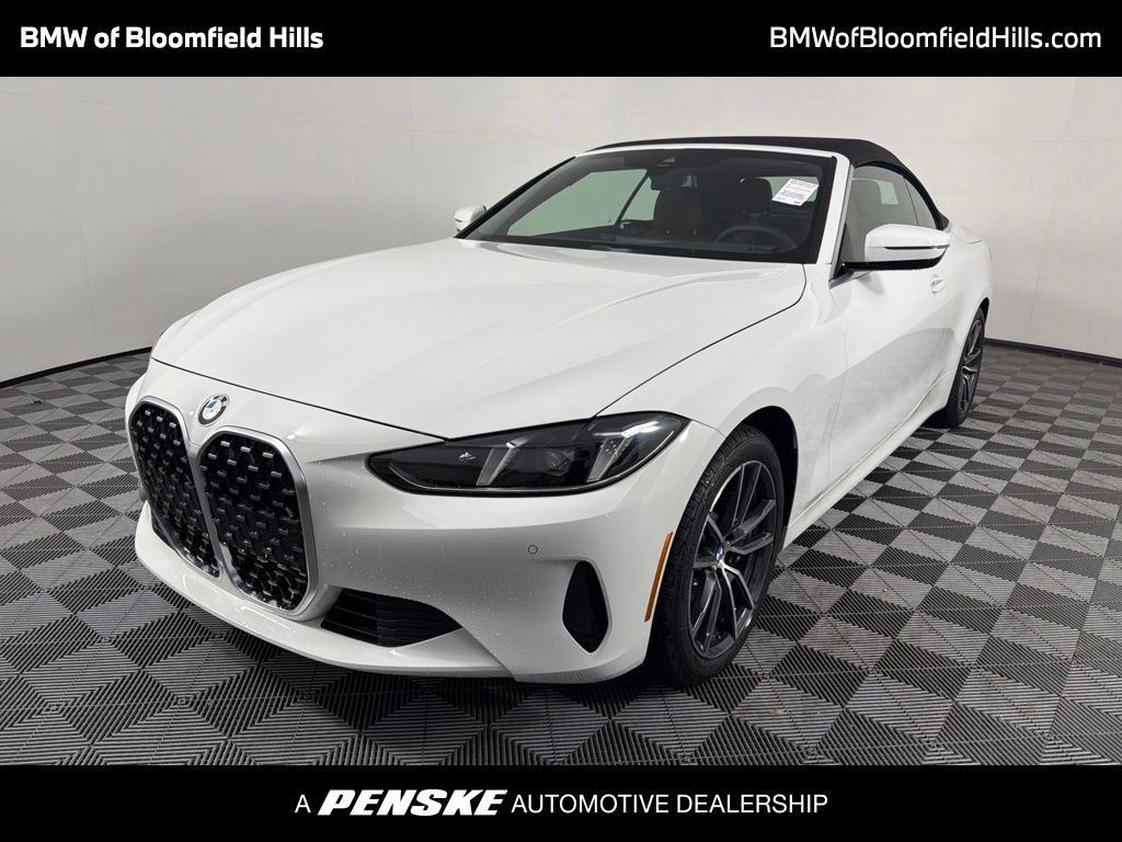 Alpine White 2026 BMW 4 Series Convertible All-Wheel Drive 8-Speed Automatic