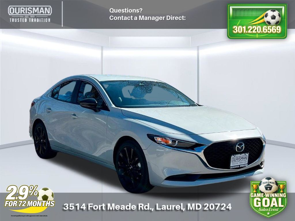 Ceramic White 2026 Mazda MAZDA3 2.5 S Select Sport FWD Sedan Front-Wheel Drive 6-Speed Automatic