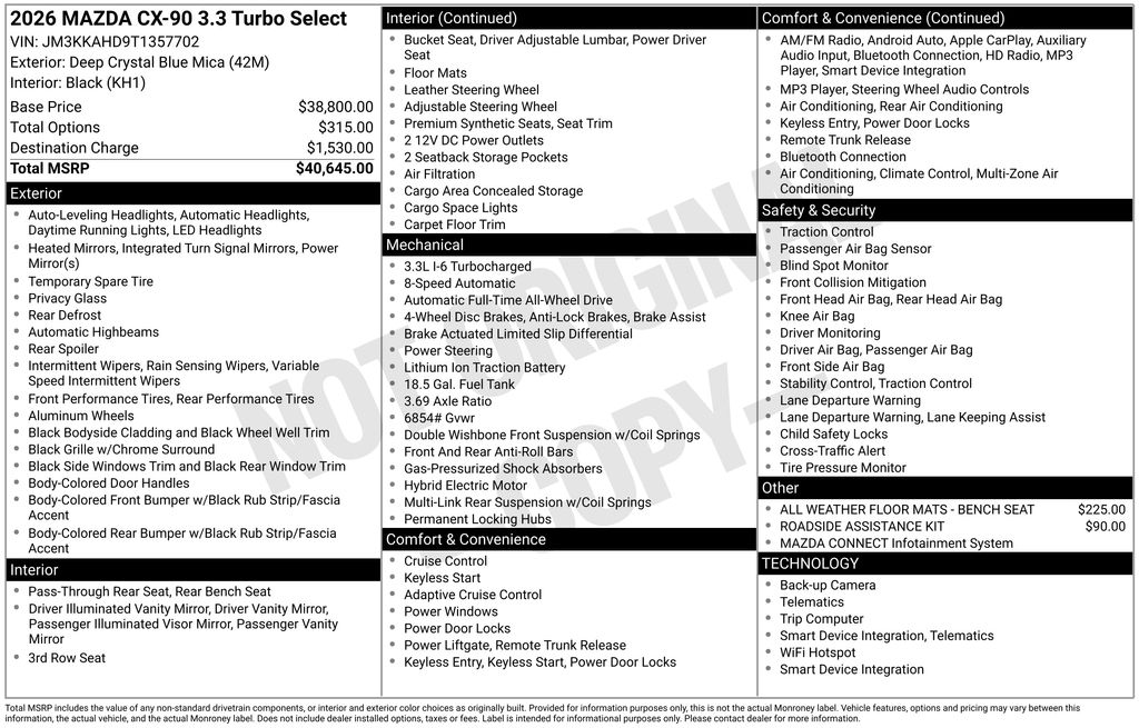 2026 Mazda CX-90 Select Package - Photo 6