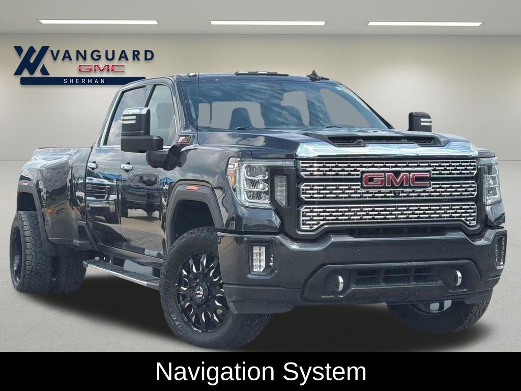 Carbon Black Metallic 2020 GMC Sierra 3500HD Denali Crew Cab 4WD Pickup Truck Four-Wheel Drive Automatic
