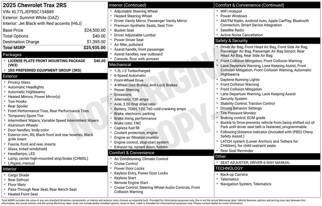 Used 2025 Chevrolet Trax SUV