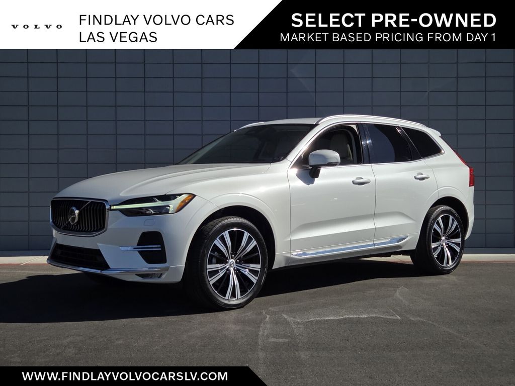 Crystal White 2022 Volvo XC60 SUV / Crossover Front-Wheel Drive Automatic