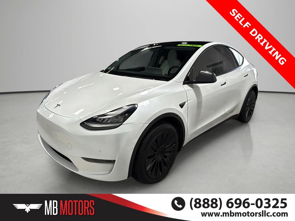 White 2021 Tesla Model Y SUV / Crossover All-Wheel Drive 1-Speed Automatic