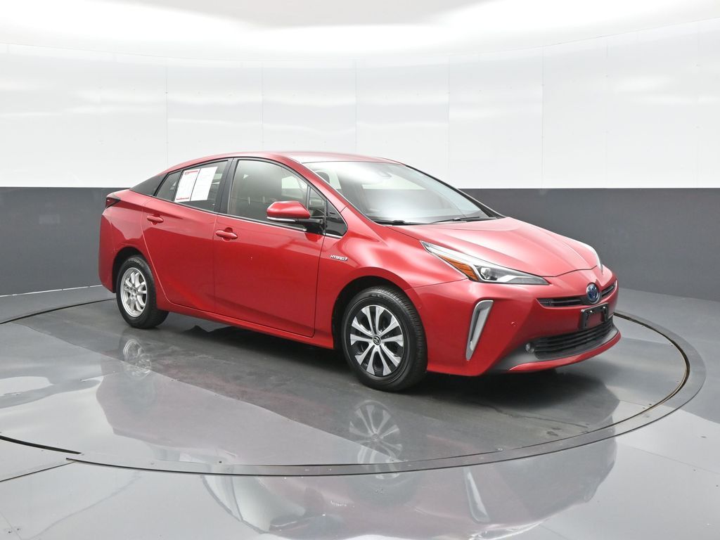 Red 2019 Toyota Prius Hatchback All-Wheel Drive Continuously Variable Transmission