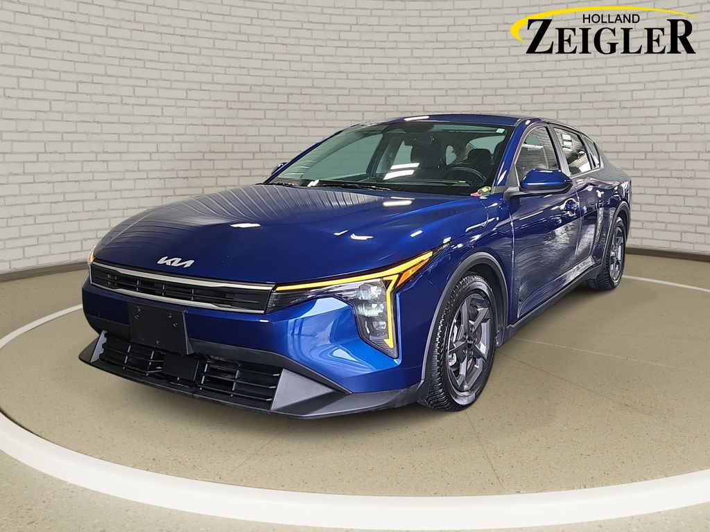 Deep Sea Blue 2025 Kia K4 Sedan Front-Wheel Drive Continuously Variable Transmission
