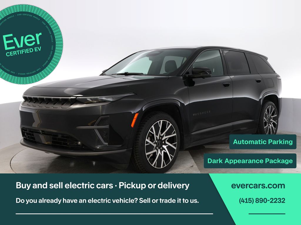 Diamond Black Crystal Pearlcoat 2025 Jeep Wagoneer S SUV / Crossover Four-Wheel Drive 1-Speed Automatic