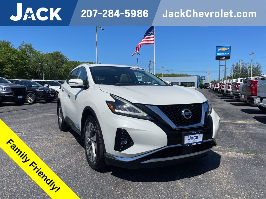 Pearl White Tricoat 2019 Nissan Murano SL AWD SUV / Crossover All-Wheel Drive Continuously Variable Transmission