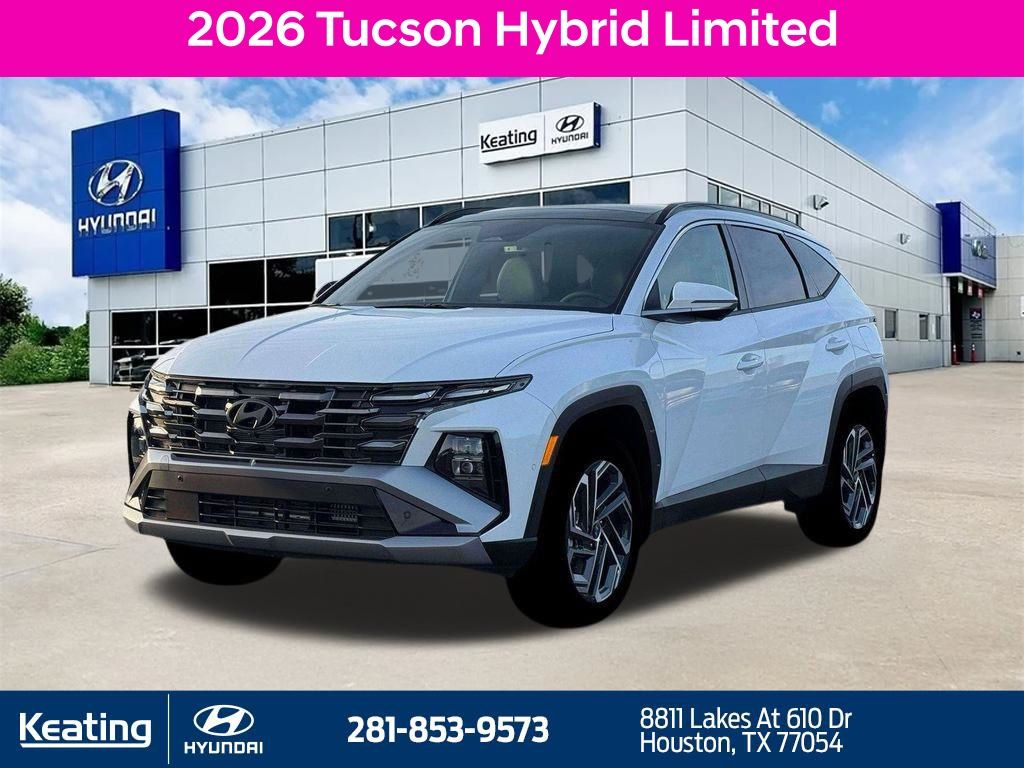Creamy White Pearl 2026 Hyundai Tucson Hybrid SUV / Crossover All-Wheel Drive 6-Speed Automatic