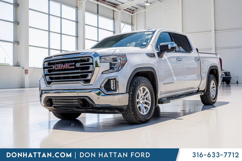 White Frost Tricoat 2019 GMC Sierra 1500 Pickup Truck Four-Wheel Drive 8-Speed Automatic