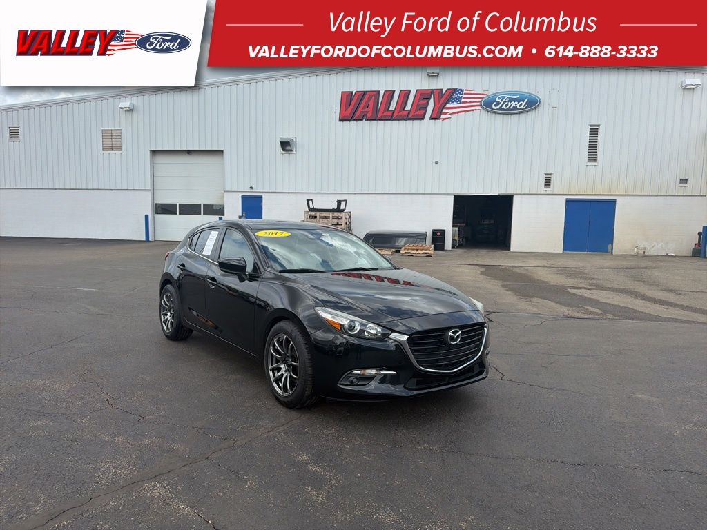 Jet Black Mica 2017 Mazda MAZDA3 Grand Touring Hatchback Hatchback Front-Wheel Drive 6-Speed Manual