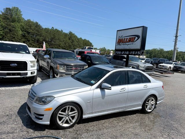 Silver 2012 Mercedes-Benz C-Class Sedan Rear-Wheel Drive 7-Speed Automatic