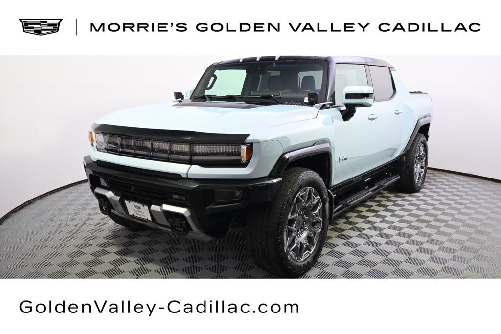 Tide Metallic (Ice Blue) 2025 GMC Hummer EV Pickup 3X Crew Cab AWD Pickup Truck All-Wheel Drive 1-Speed Automatic
