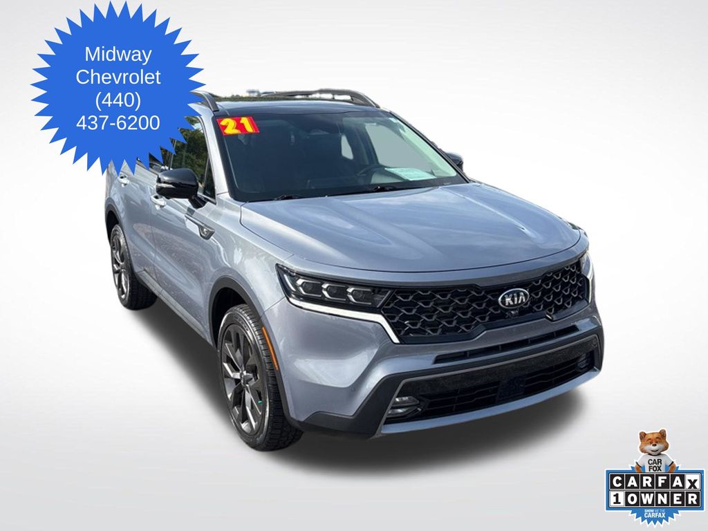 Everlasting Silver 2021 Kia Sorento SX AWD SUV / Crossover All-Wheel Drive 8-Speed Dual Clutch