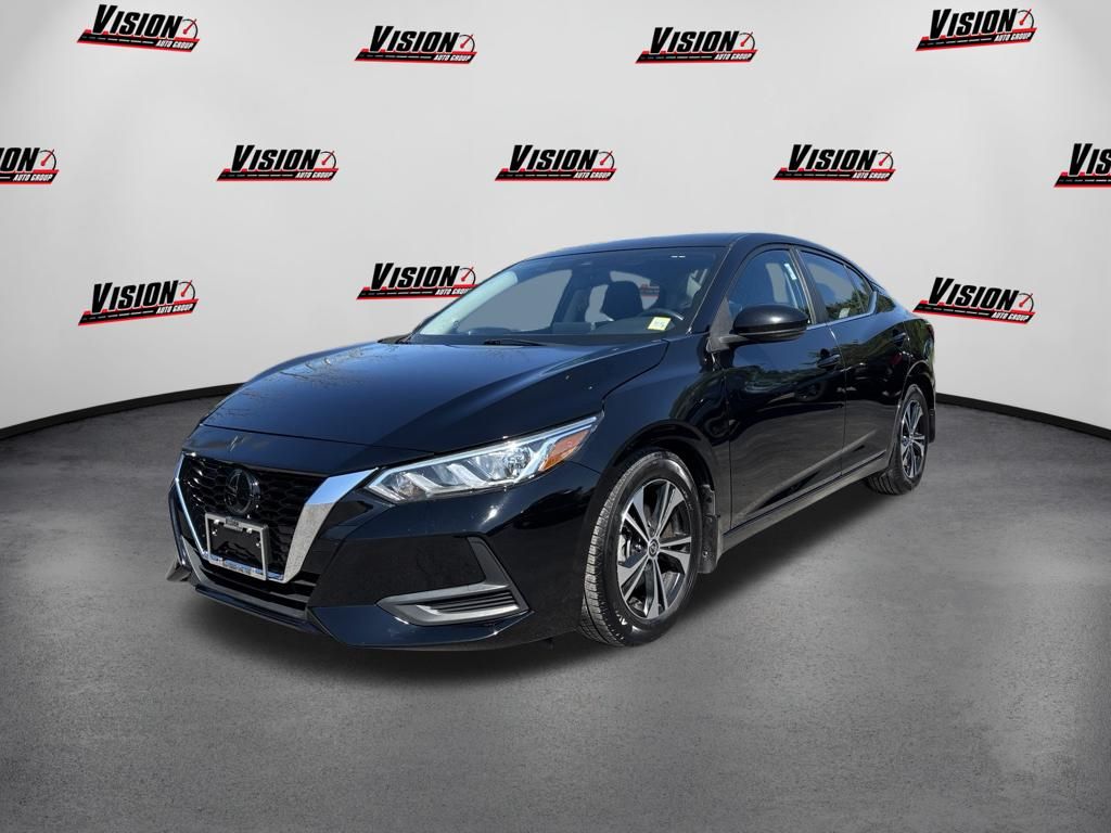 Super Black 2020 Nissan Sentra Sedan Front-Wheel Drive Continuously Variable Transmission