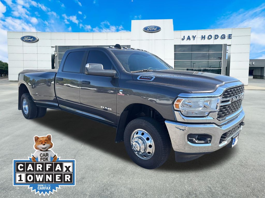Gray (Granite Crystal Metallic Clearcoat) 2022 RAM 3500 Pickup Truck Four-Wheel Drive 6-Speed Automatic