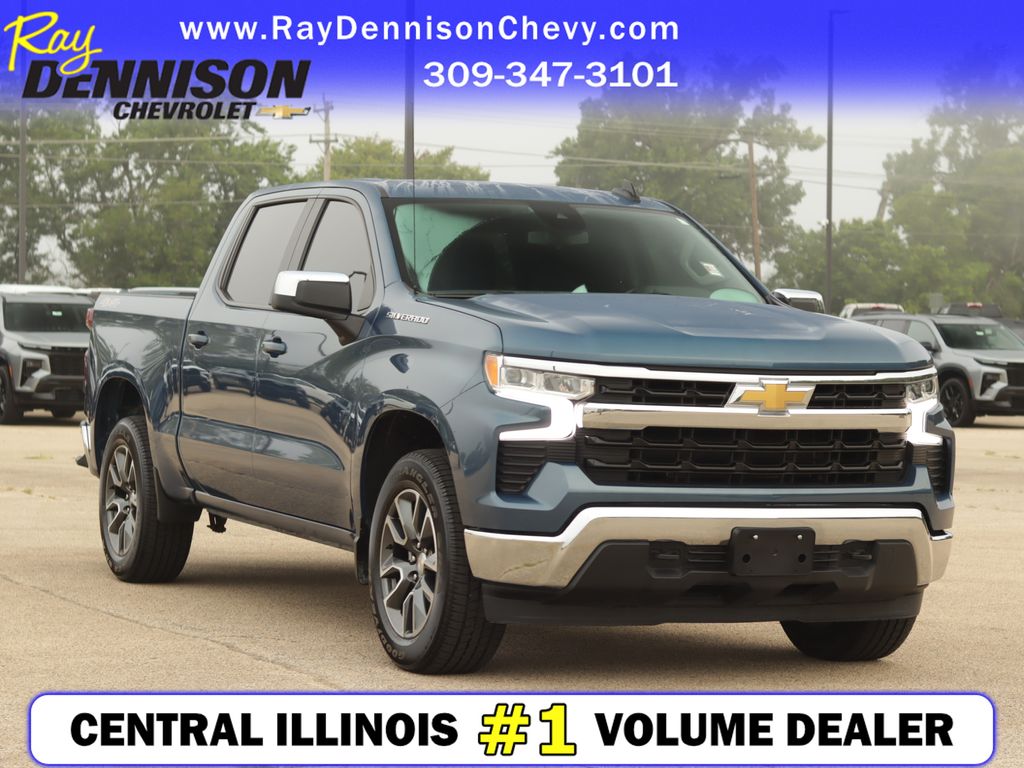 Lakeshore Blue 2024 Chevrolet Silverado 1500 Pickup Truck Four-Wheel Drive 8-Speed Automatic
