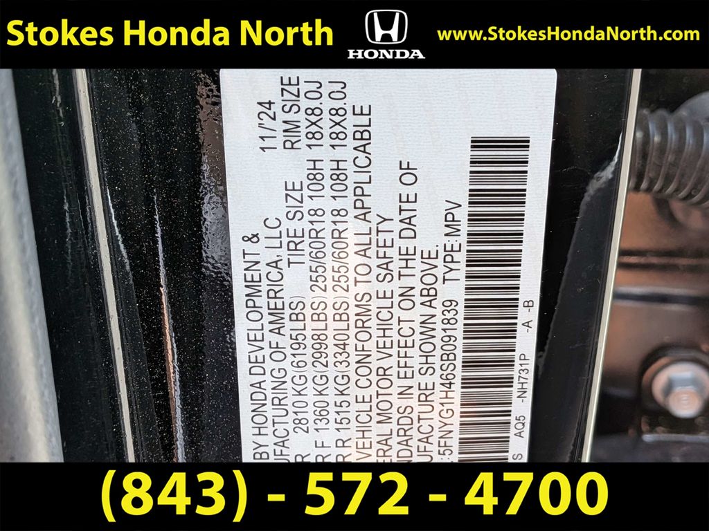 2025 Honda Pilot EX-L Black at Stokes Honda North