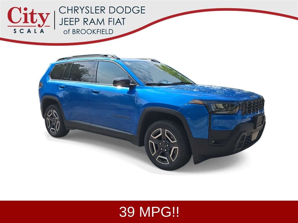 Hydro Blue Pearlcoat 2026 Jeep Cherokee SUV / Crossover Four-Wheel Drive Continuously Variable Transmission