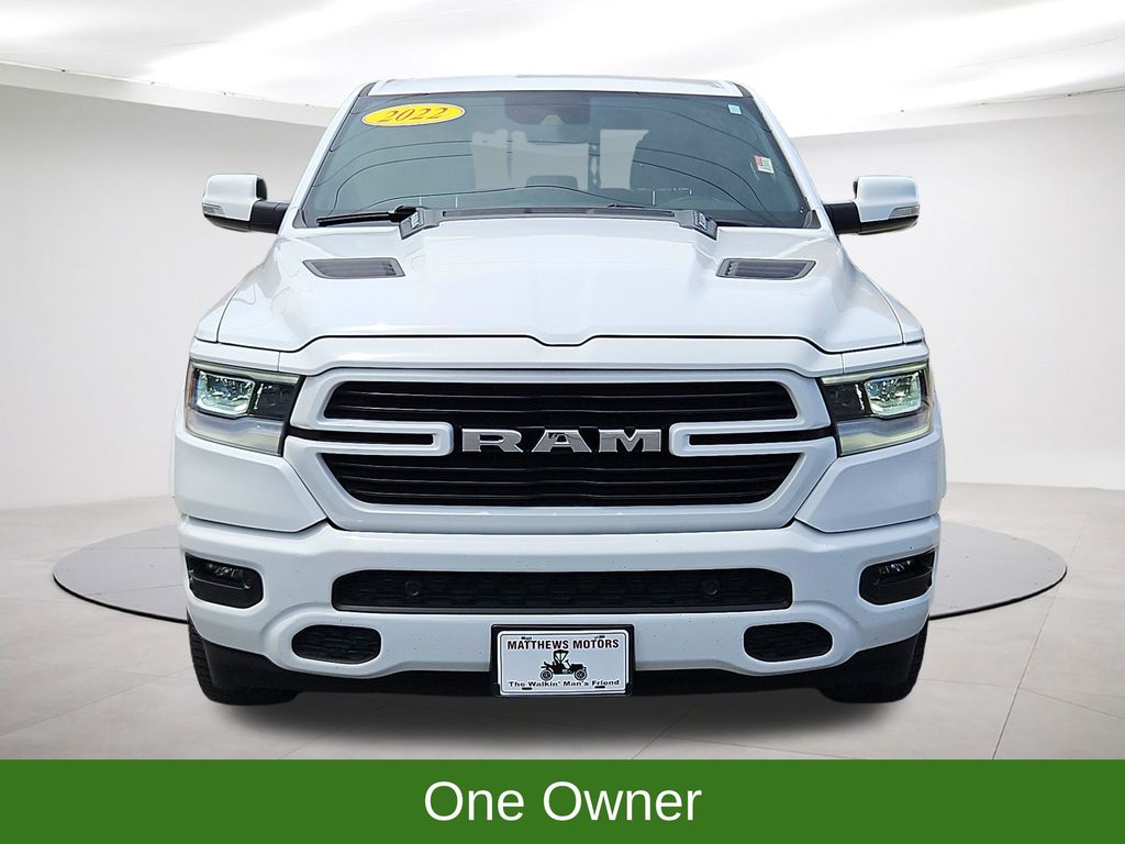 2022 Ram 1500 Laramie 4x4 Crew Cab HEMI 5.7L V8 w/ Nav White at Bob Mills Chevrolet
