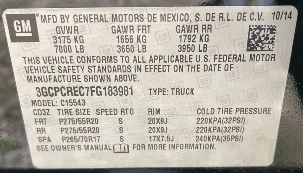 2015 Chevrolet Silverado 1500 LT Black at Traditions Chevrolet
