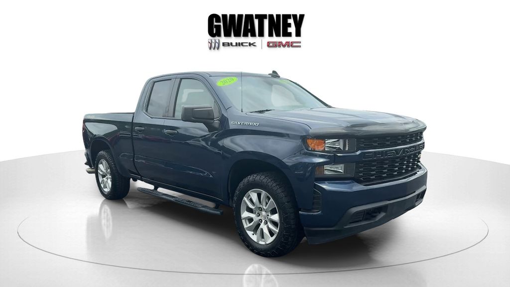 Northsky Blue Metallic 2020 Chevrolet Silverado 1500 Pickup Truck Four-Wheel Drive 6-Speed Automatic Overdrive