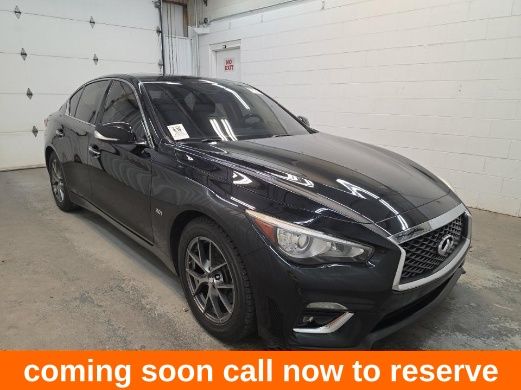 Black 2018 INFINITI Q50 Sedan All-Wheel Drive 7-Speed Automatic