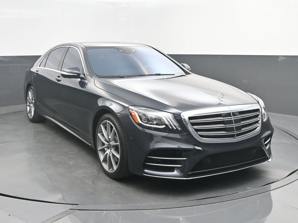 Anthracite Blue Metallic 2020 Mercedes-Benz S-Class Sedan Rear-Wheel Drive 9-Speed Automatic