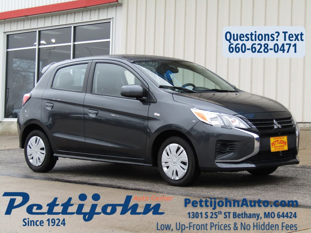 Graphite Gray Metallic 2024 Mitsubishi Mirage ES FWD Hatchback Front-Wheel Drive Continuously Variable Transmission