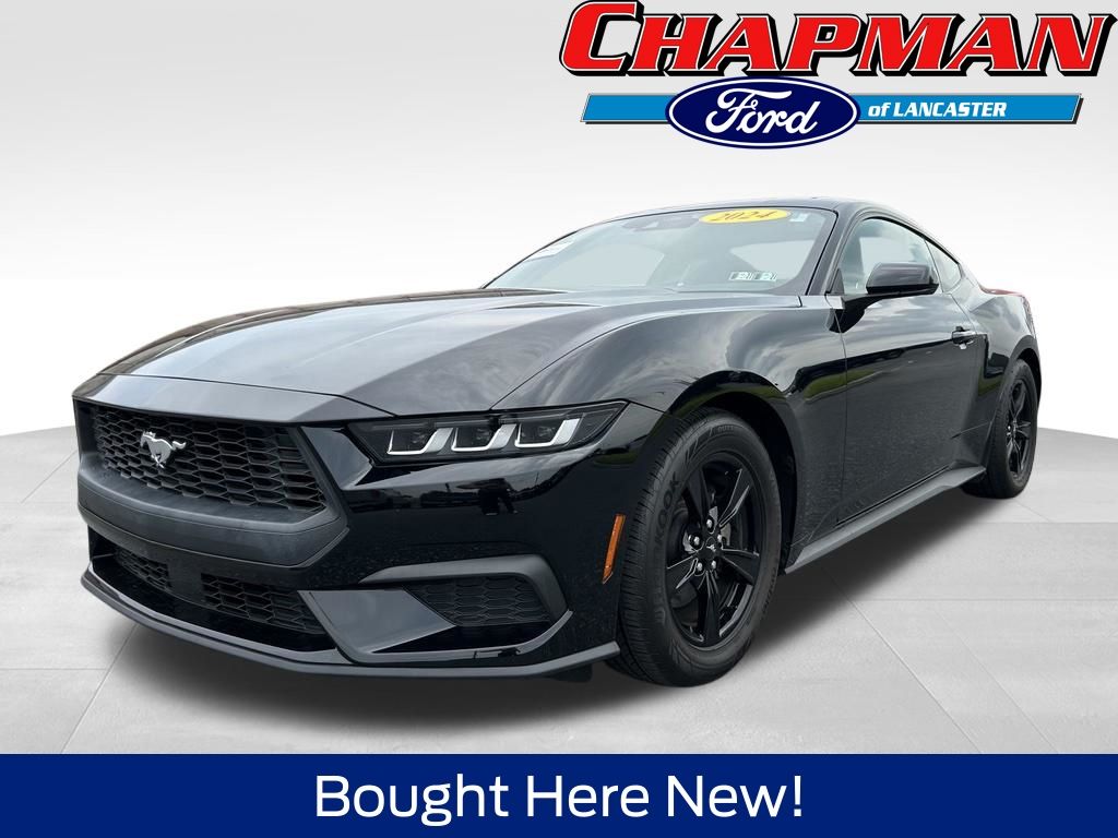 Shadow Black 2024 Ford Mustang Coupe Rear-Wheel Drive Automatic