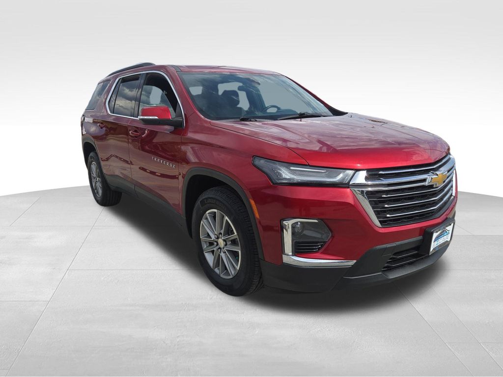 Radiant Red Tintcoat 2023 Chevrolet Traverse SUV / Crossover Four-Wheel Drive 9-Speed Automatic