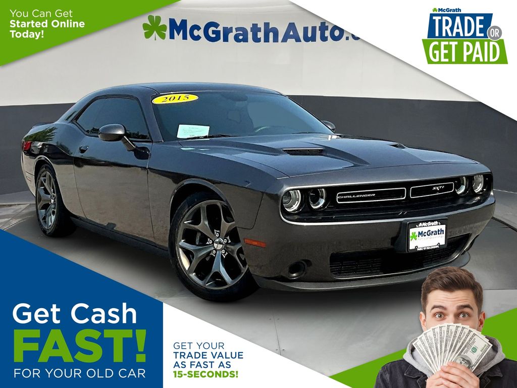 Gray (Granite Crystal Metallic Clearcoat) 2015 Dodge Challenger Coupe Rear-Wheel Drive 8-Speed Automatic
