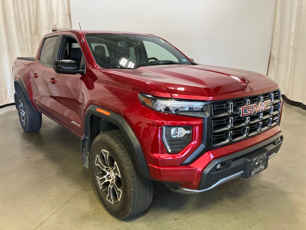 Volcanic Red Tintcoat 2023 GMC Canyon Pickup Truck Four-Wheel Drive 8-Speed Automatic