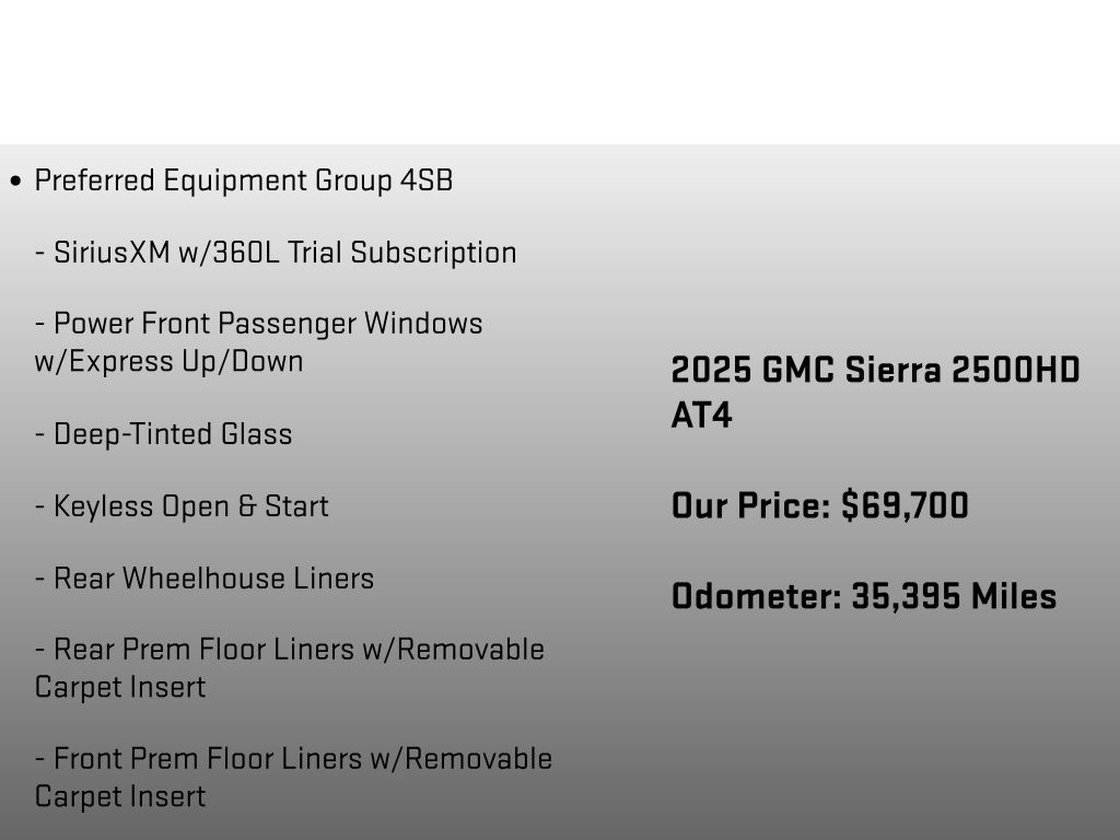 2025 GMC Sierra 2500HD AT4 - 5