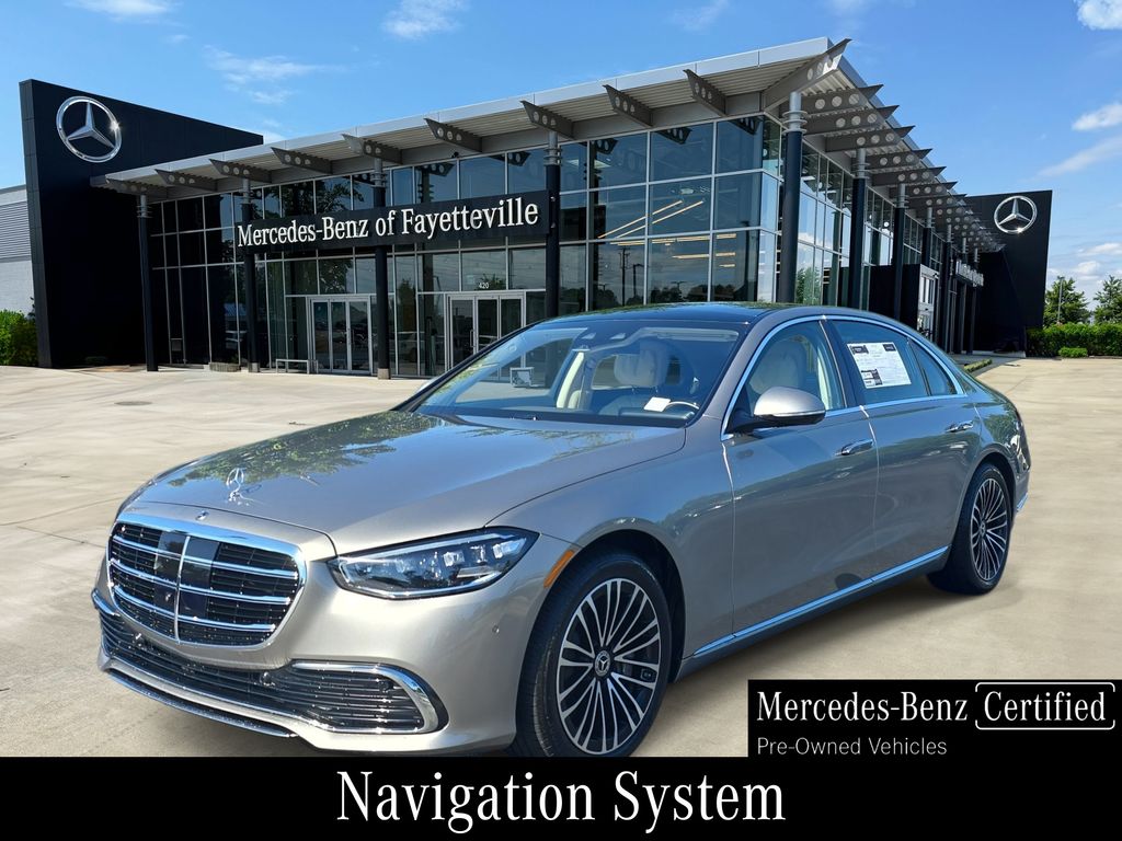 Mojave Silver Metallic 2024 Mercedes-Benz S-Class Sedan All-Wheel Drive 9-Speed Automatic