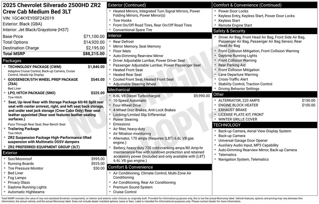 Used Car 2025 Chevrolet Silverado 2500hd  Zr2 For Sale Under $80,000 In Austin, Texas