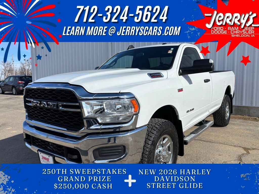 Bright White Clearcoat 2022 RAM 2500 Tradesman LB 4WD Pickup Truck Four-Wheel Drive 8-Speed Automatic