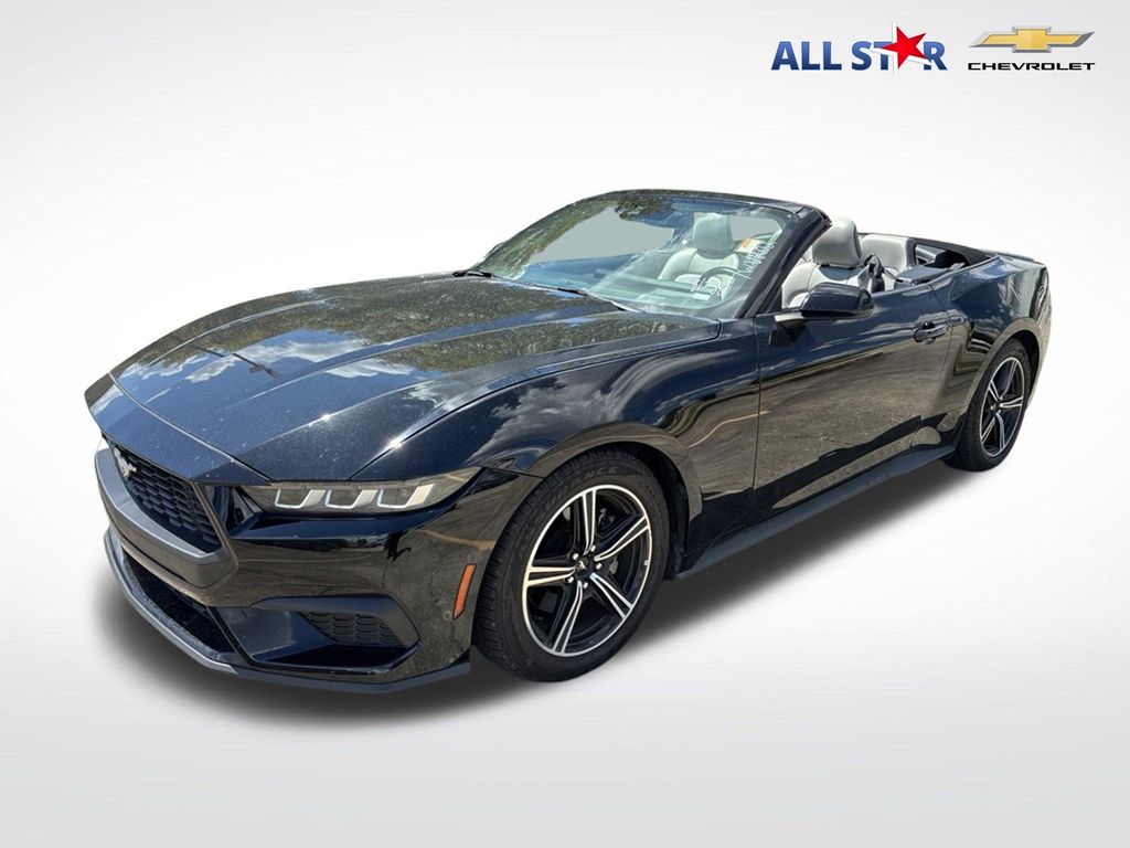 Shadow Black 2024 Ford Mustang Convertible Rear-Wheel Drive Automatic